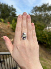 Load image into Gallery viewer, Ethiopian Opal Moon And Star Ring Size 7