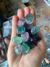 Load image into Gallery viewer, 1 Rainbow Fluorite Tumble