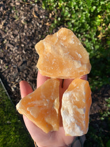 Orange Calcite Small 1 Intuitively Selected*