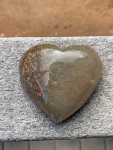 Red and Gold Rutile in Quartz Heart