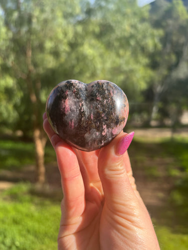 Rhodonite Heart