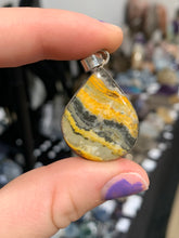 Load image into Gallery viewer, Bumblebee Jasper Pendant Silver Sterling*