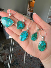 Load image into Gallery viewer, Chrysocolla Sterling Pendants