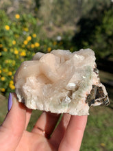 Load image into Gallery viewer, Peach Stilbite with Green Apophyllite Cluster*