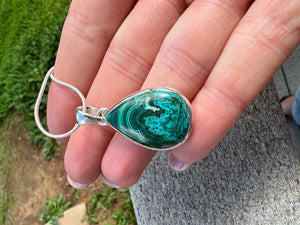 Chrysocolla Sterling Pendants