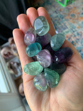 Load image into Gallery viewer, 1 Rainbow Fluorite Tumble