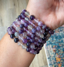 Load image into Gallery viewer, 1 Purple Fluorite Bracelet 8mm