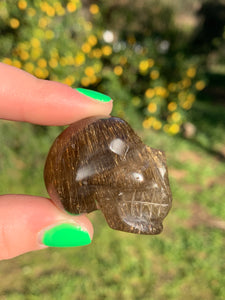 Rutilated Quartz Skull*