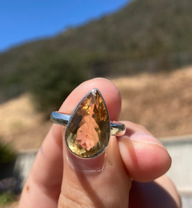 Citrine ring size 7.5 #42*!