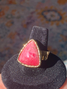 Rhodochrosite Adjustable Ring size 7.5+*!