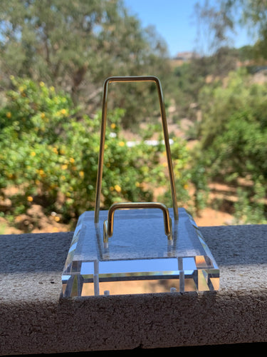 Gold Acrylic Tall Stand