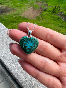 Chrysocolla Sterling Pendants