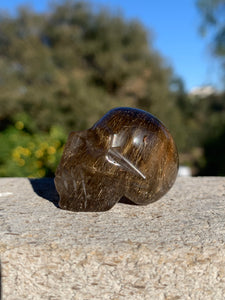 Rutilated Quartz Skull*