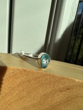 Load image into Gallery viewer, Apatite Gem Rough Sterling Ring Size 8.75