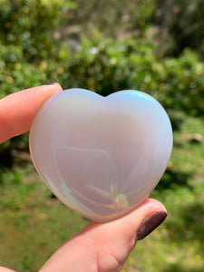 Aura Agate Druzy Heart*