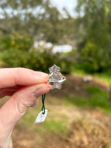 Ethiopian Opal Moon And Star Ring Size 5