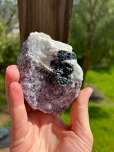 Load image into Gallery viewer, Lepidolite Quartz Green Tourmaline Cluster