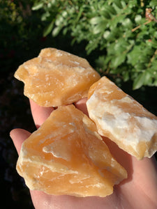 Orange Calcite Small 1 Intuitively Selected*