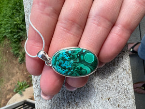 Chrysocolla Sterling Pendants