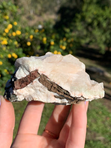 Peach Stilbite with Green Apophyllite Cluster*