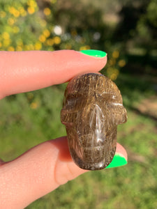 Rutilated Quartz Skull*