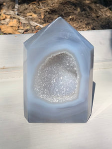 Druzy Agate Tower