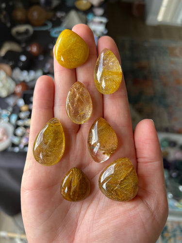 1 Rutilated Quartz Teardrop