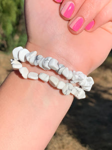 1 Howlite Bracelet chip