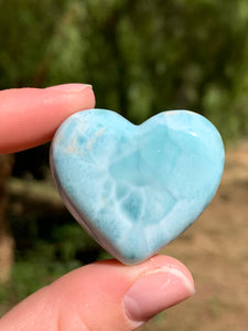 Larimar Heart Cabochon