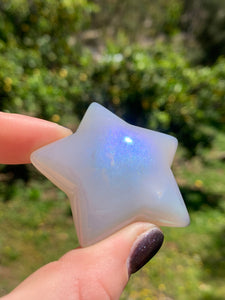 Aura Agate Druzy Star*