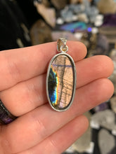 Load image into Gallery viewer, Labradorite Pendant Silver Sterling*