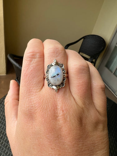 Moonstone Sterling Ring Size 9*!