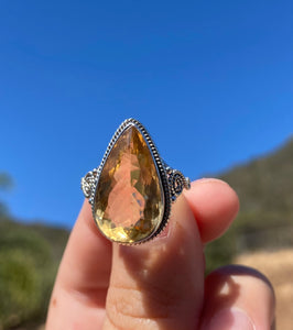 Citrine ring size 7 #28*!