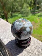 Load image into Gallery viewer, 5th Vein Ocean Jasper Sphere