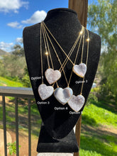 Load image into Gallery viewer, Amethyst Heart Necklaces