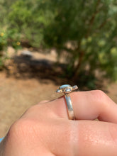 Load image into Gallery viewer, Larimar Turtle Sterling Silver Ring Size-7*!