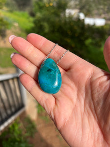 Chrysocolla Drilled Pendants